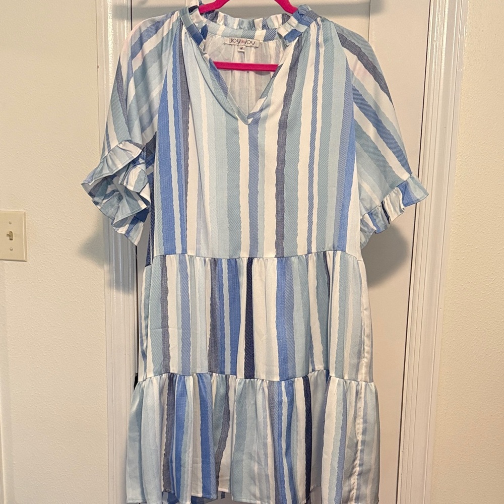 Joy Joy Multicolor Striped Dress